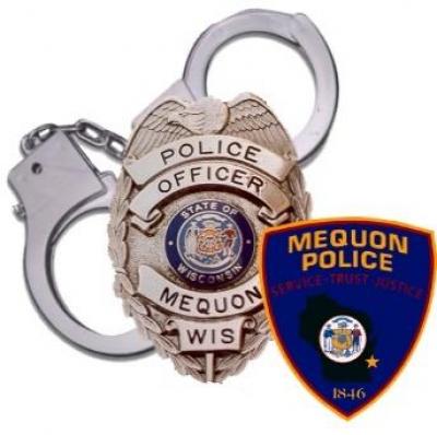 mequon handcuffs and badge